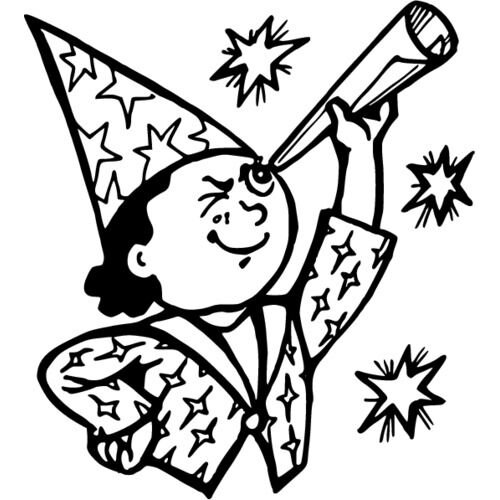 Звездочет раскраска для детей