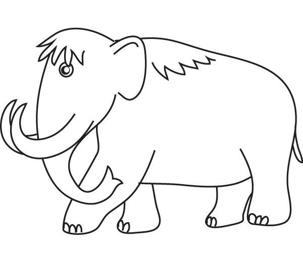 Мамонт рисунок карандашом