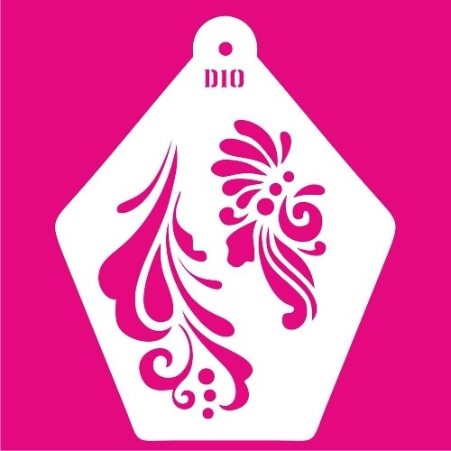 Трафарет на лицо для аквагрима