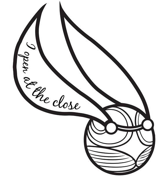 Золотой снитч из Гарри Поттера рисунок