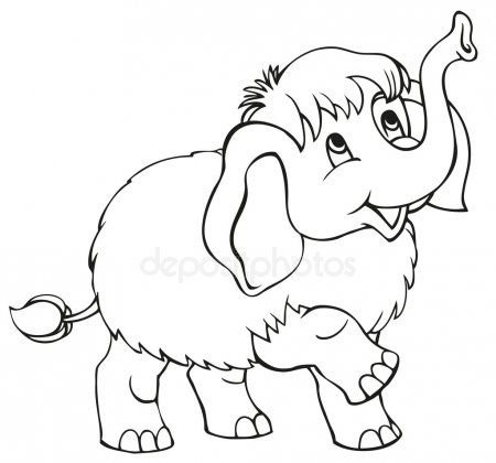 Рисунок мамонтенка