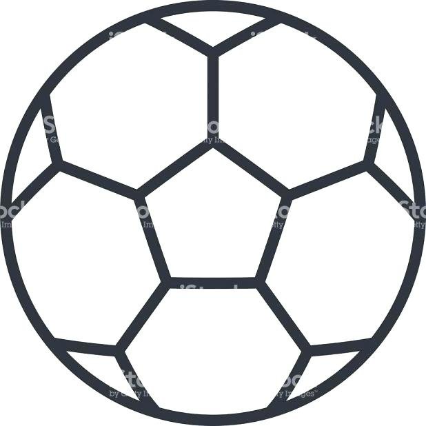 Трафарет футбольного мяча на пряник