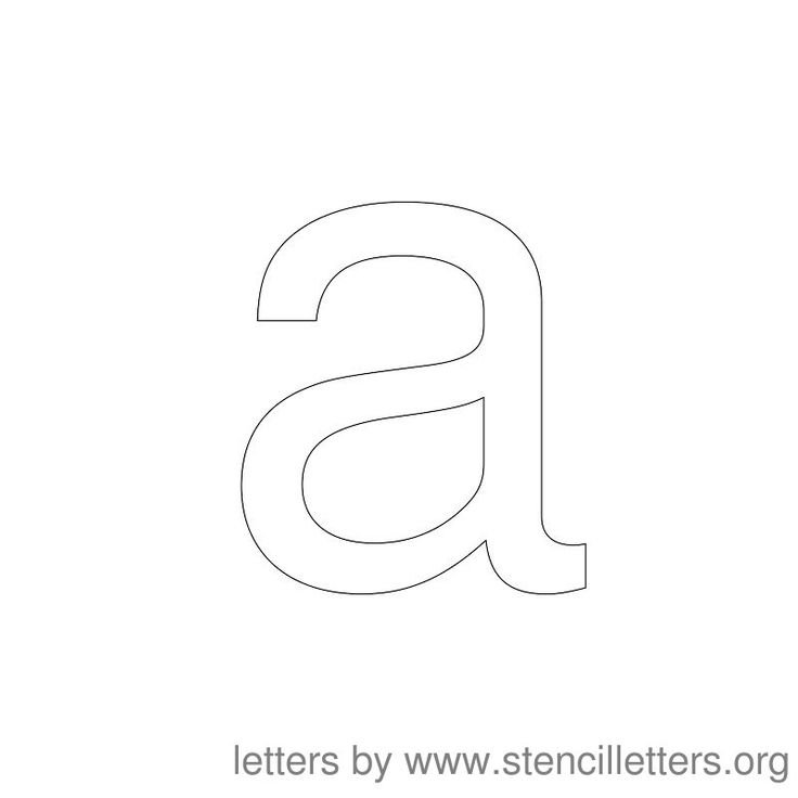 Трафарет буквы а маленькая