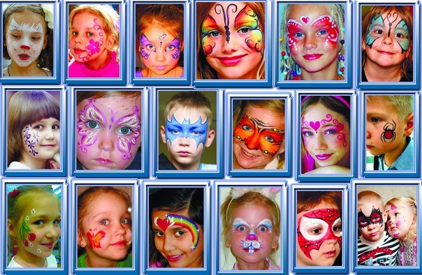 Аквагрим коллаж