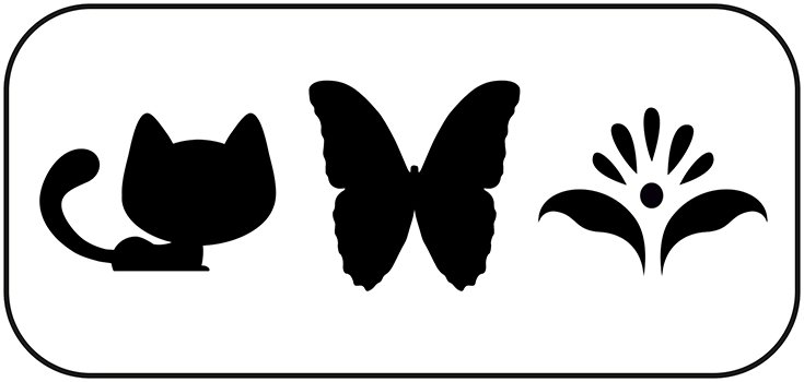 Трафарет простой для аквагрима