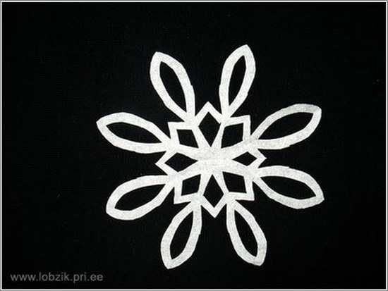 Трафареты снежинок для клея ПВА