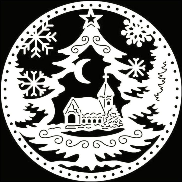 Вытынанки новогодние