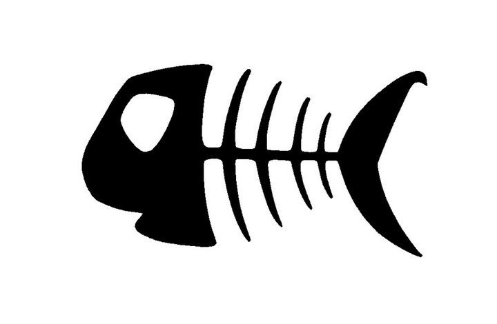 Скелет рыбы пиратский