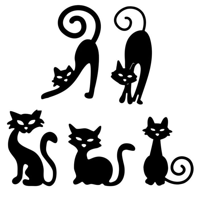 Трафарет кошки