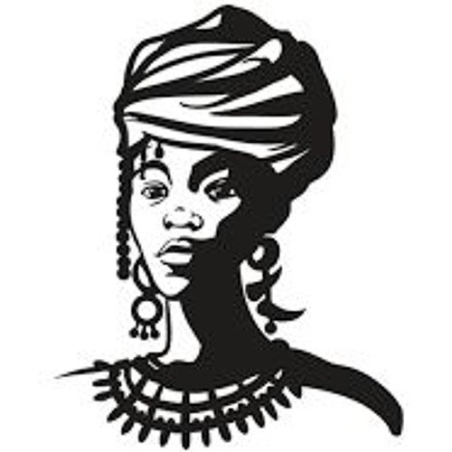 Силуэт африканской девушки