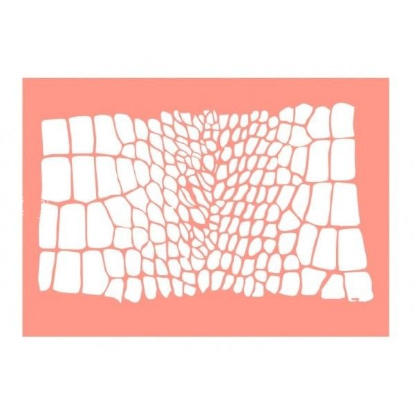 Трафарет крокодиловая кожа