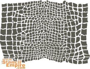 Трафарет крокодиловая кожа