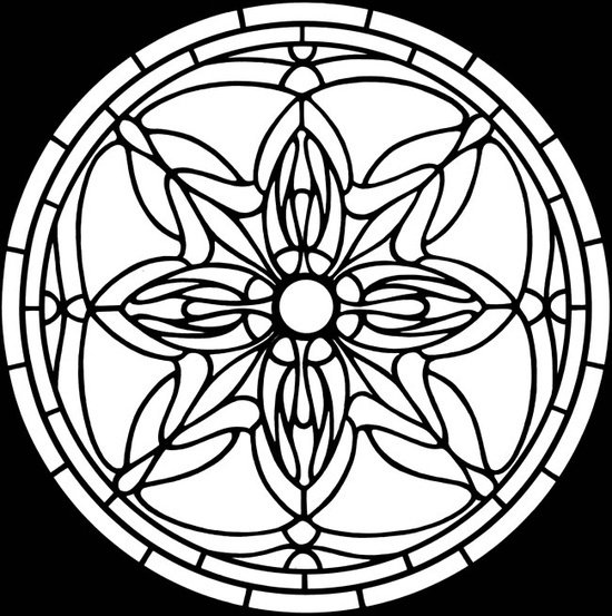 Витраж орнамент