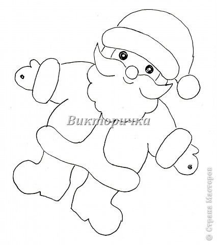 Дед Мороз шаблон