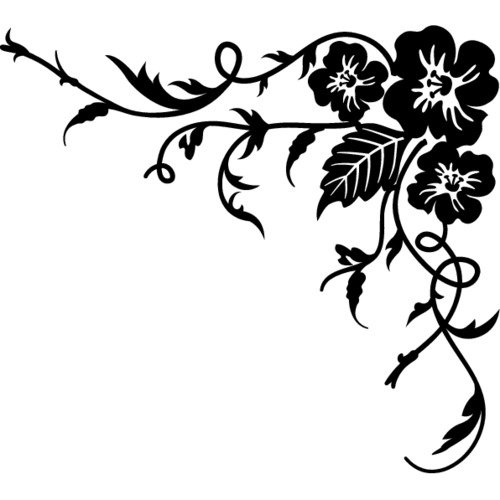 Растительный узор угловой