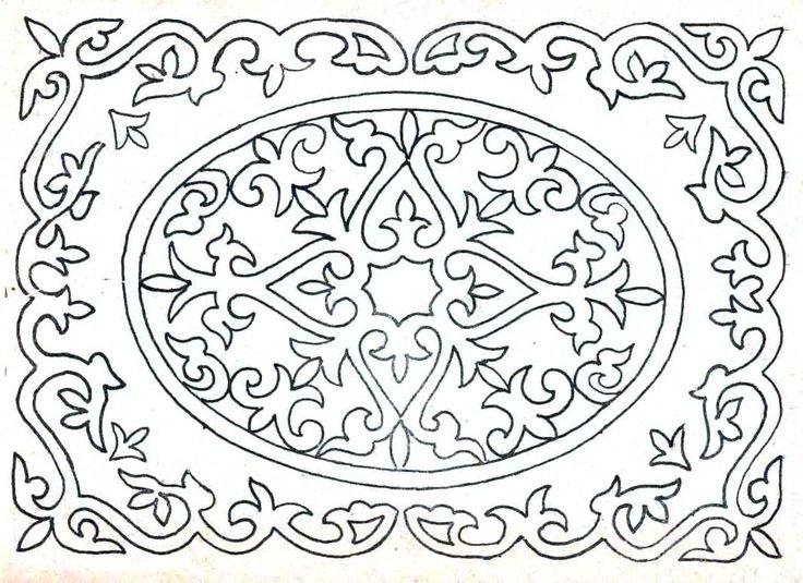 Орнамент для раскрашивания