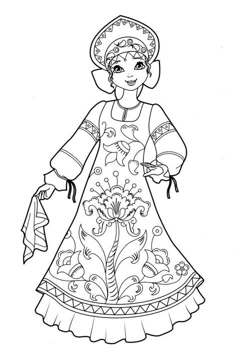 русский костюм