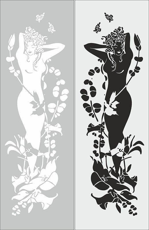 Рисунок для зеркала трафарет