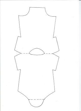 Лекало боди для новорожденного
