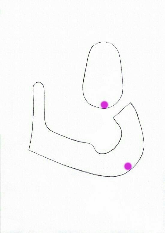 Пинетки трафарет