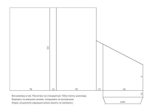 Делаем оригинальный подарок: открытка-шоколадница своими руками