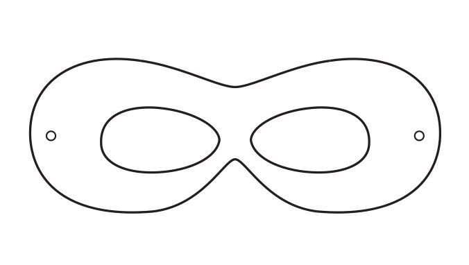 Маска трафарет для детей