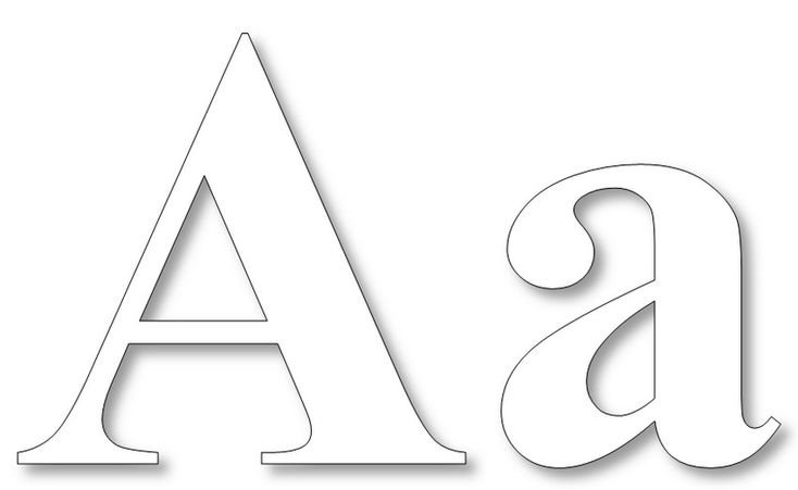 Шаблоны букв