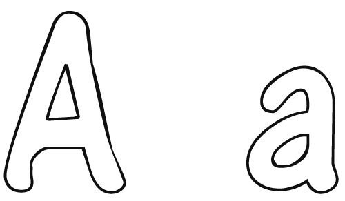 Буква а маленькая печатная