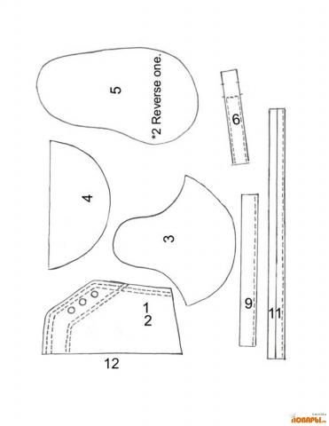Кроссовки из мастики выкройка