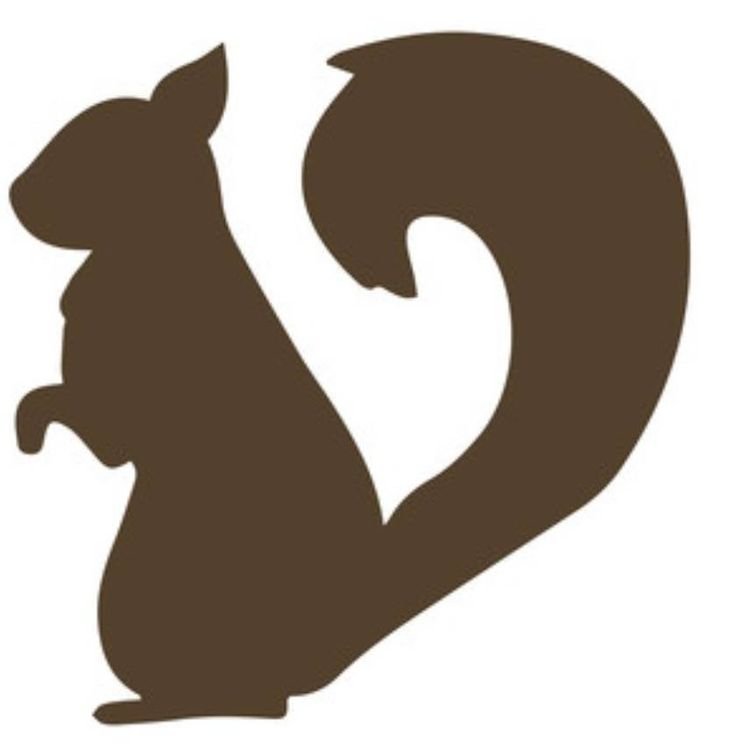 Трафарет белки для вырезания