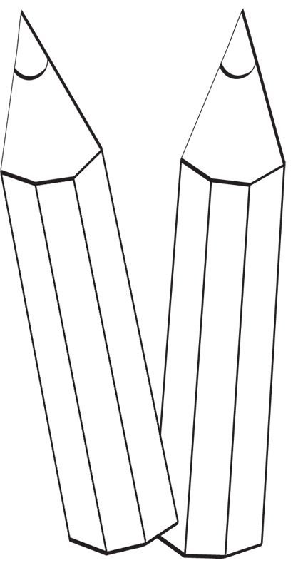 Карандаш раскраска для детей