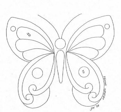 Бабочка трафарет для вышивания