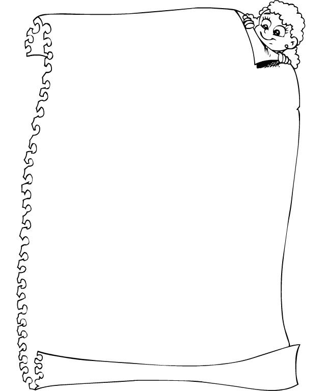 Рамка раскраска для детей