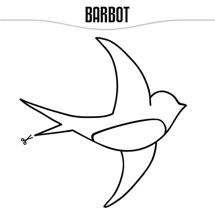 Ласточка раскраска для детей