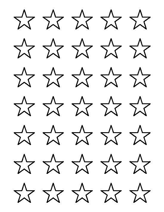 Трафарет Звёздочки