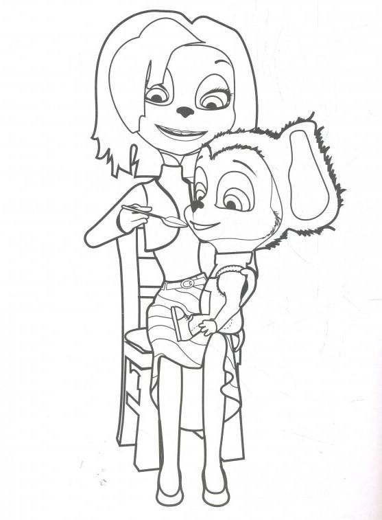 Раскраски для девочек Барбоскины