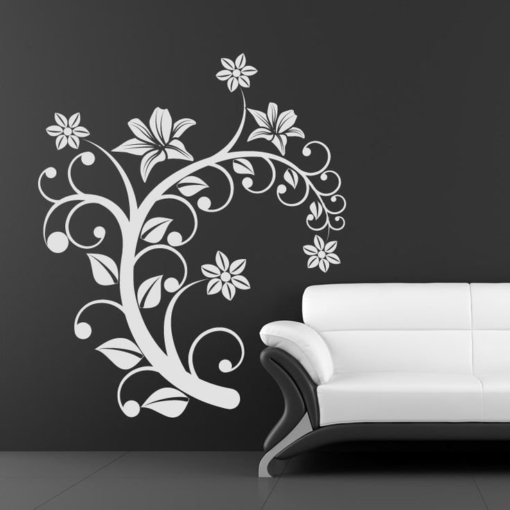 Декоративные узоры на стене