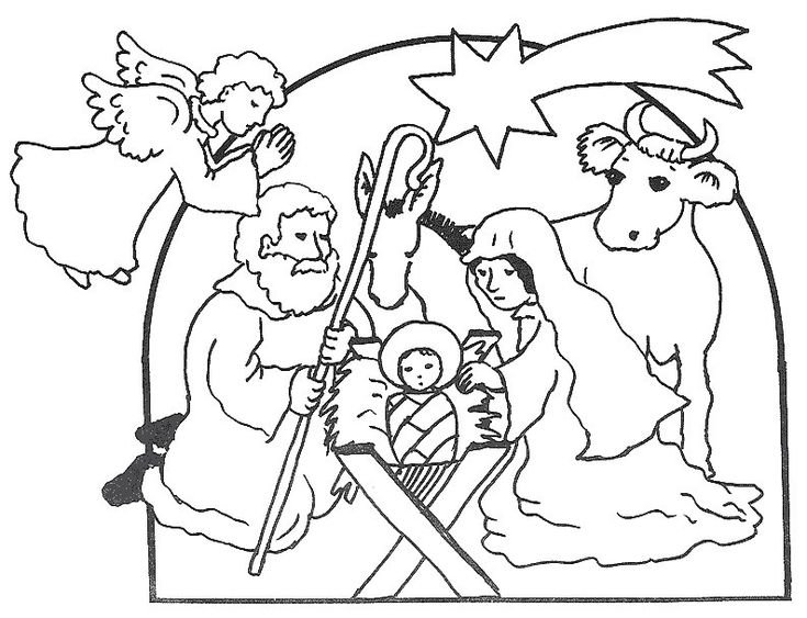 Рождественские раскраски для детей