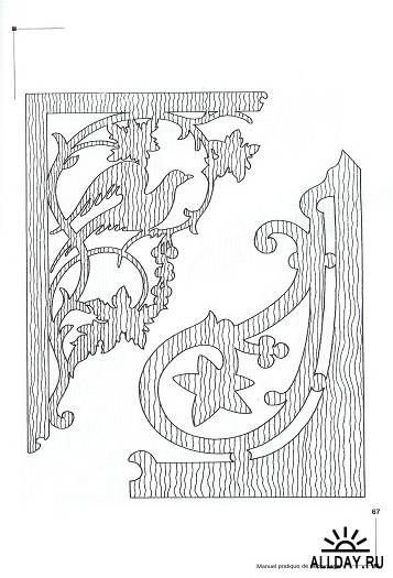 Прорезная резьба по дереву чертежи полок