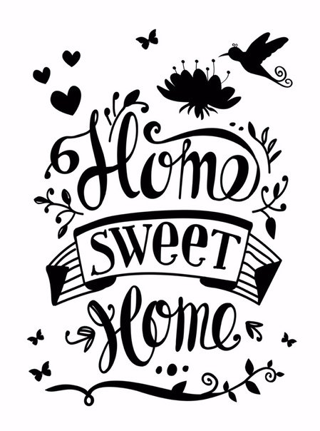 Наклейка Home Sweet Home