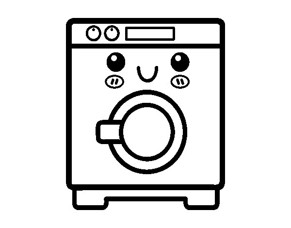Стиральная машина раскраска