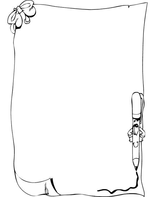 Рамка черно-белая для текста