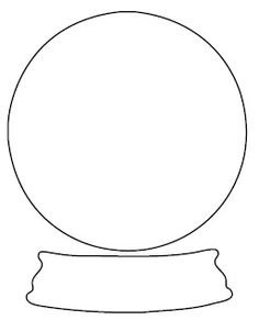 Зимний шар шаблон