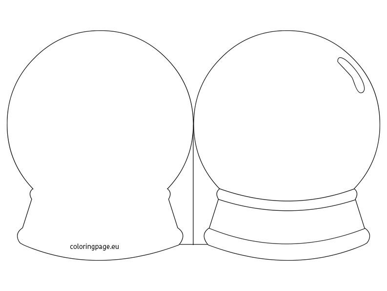 Аппликация снежный шар