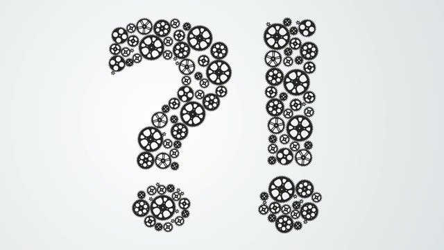 Трафарет восклицательного знака для вырезания