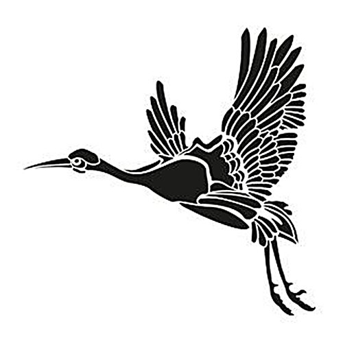 Трафарет журавлика