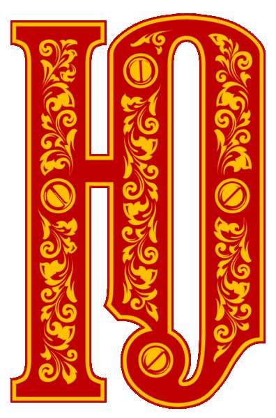 Заглавные буквы в русском стиле