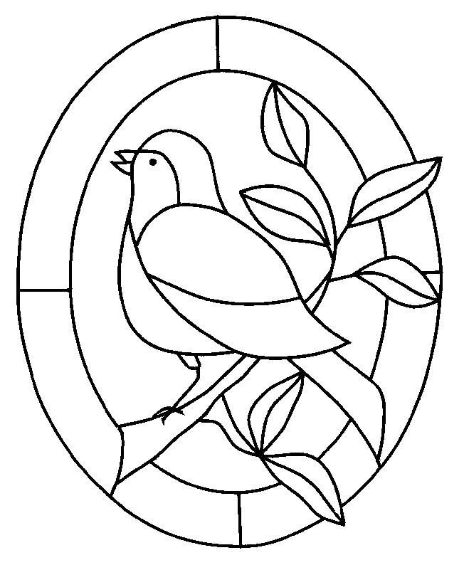 Трафарет для витража для детей