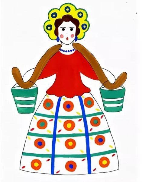 Дымковская барышня Водоноска