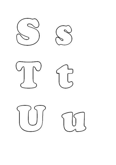 Трафарет букв английского алфавита